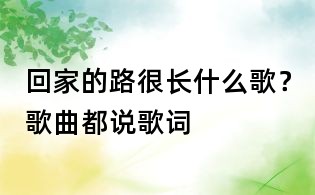 回家的路很长什么歌？歌曲都说歌词