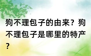 狗不理包子的由来?狗不理包子是哪里的特产?