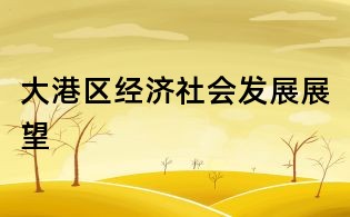 大港区经济社会发展展望