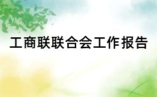 工商联联合会工作报告