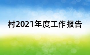 村2021年度工作报告