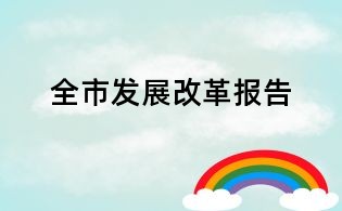 全市发展改革报告