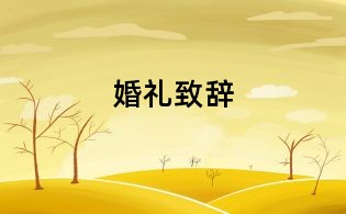 婚礼致辞