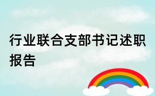 行业联合支部书记述职报告