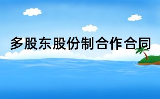 多股东股份制合作合同