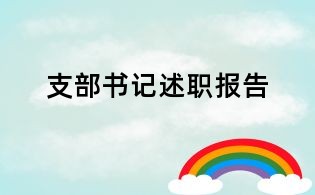 支部书记述职报告