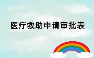 医疗救助申请审批表