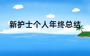 新护士个人年终总结
