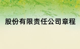 股份有限责任公司章程