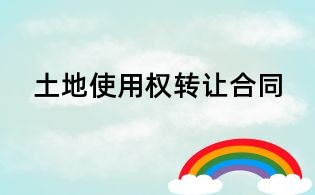 土地使用权转让合同