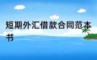 短期外汇借款合同范本书