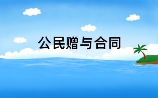 公民赠与合同