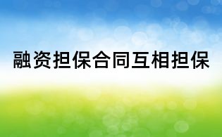 融资担保合同互相担保