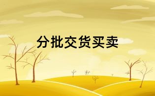 分批交货买卖