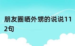 朋友圈晒外甥的说说112句