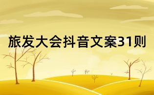 旅发大会抖音文案31则