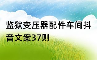 监狱变压器配件车间抖音文案37则