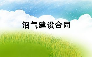 沼气建设合同