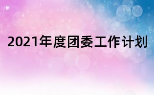 2021年度团委工作计划
