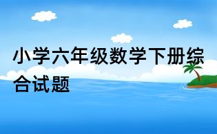 小学六年级数学下册综合试题