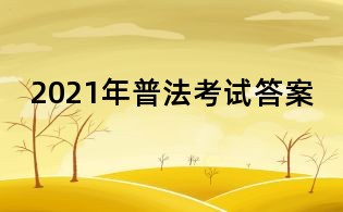 2021年普法考试答案