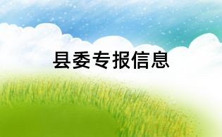 县委专报信息