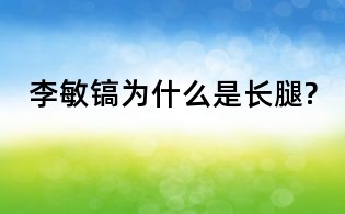 李敏镐为什么是长腿?