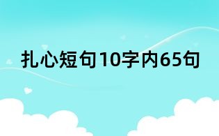 扎心短句10字内65句