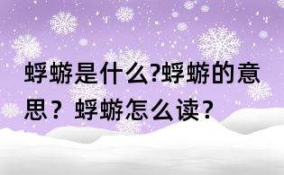 蜉蝣是什么?蜉蝣的意思?蜉蝣怎么读?
