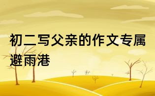 初二写父亲的作文:专属避雨港